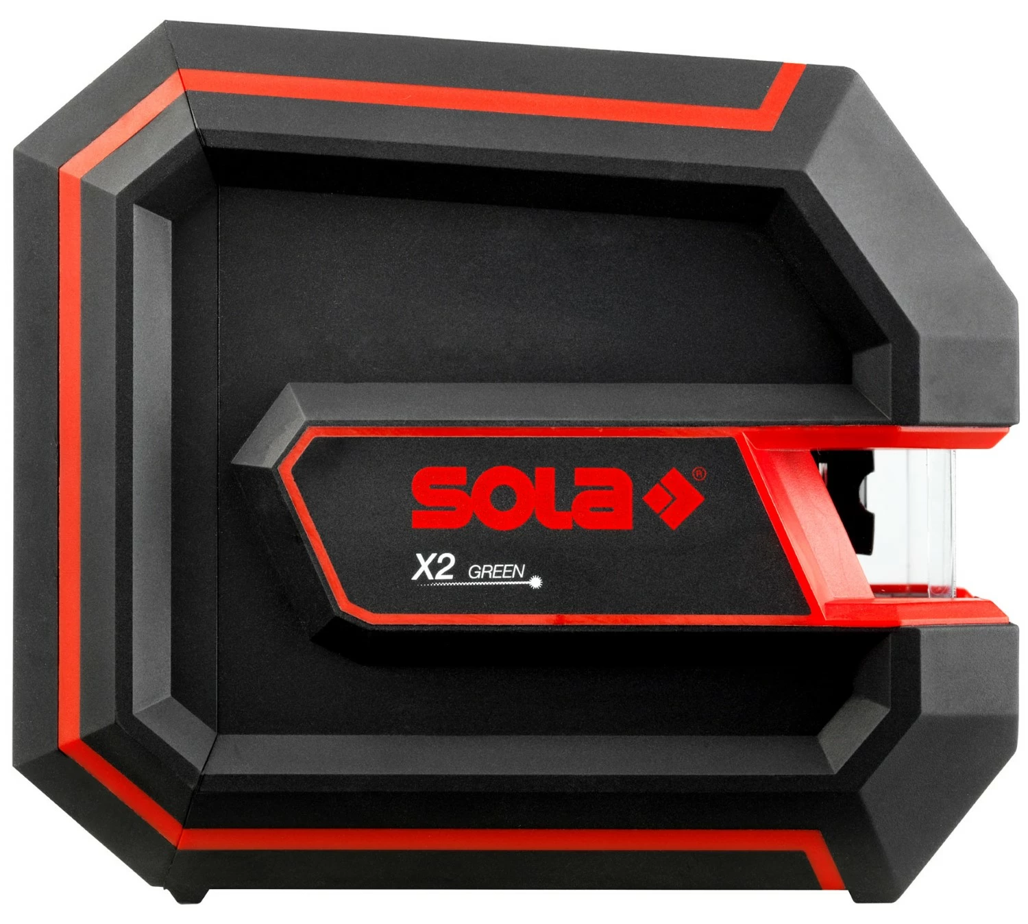 Sola Kruislijnlaser X2 Green PROFESSIONAL Set in koffer - groen - 30m - 2 lijnen - IP54