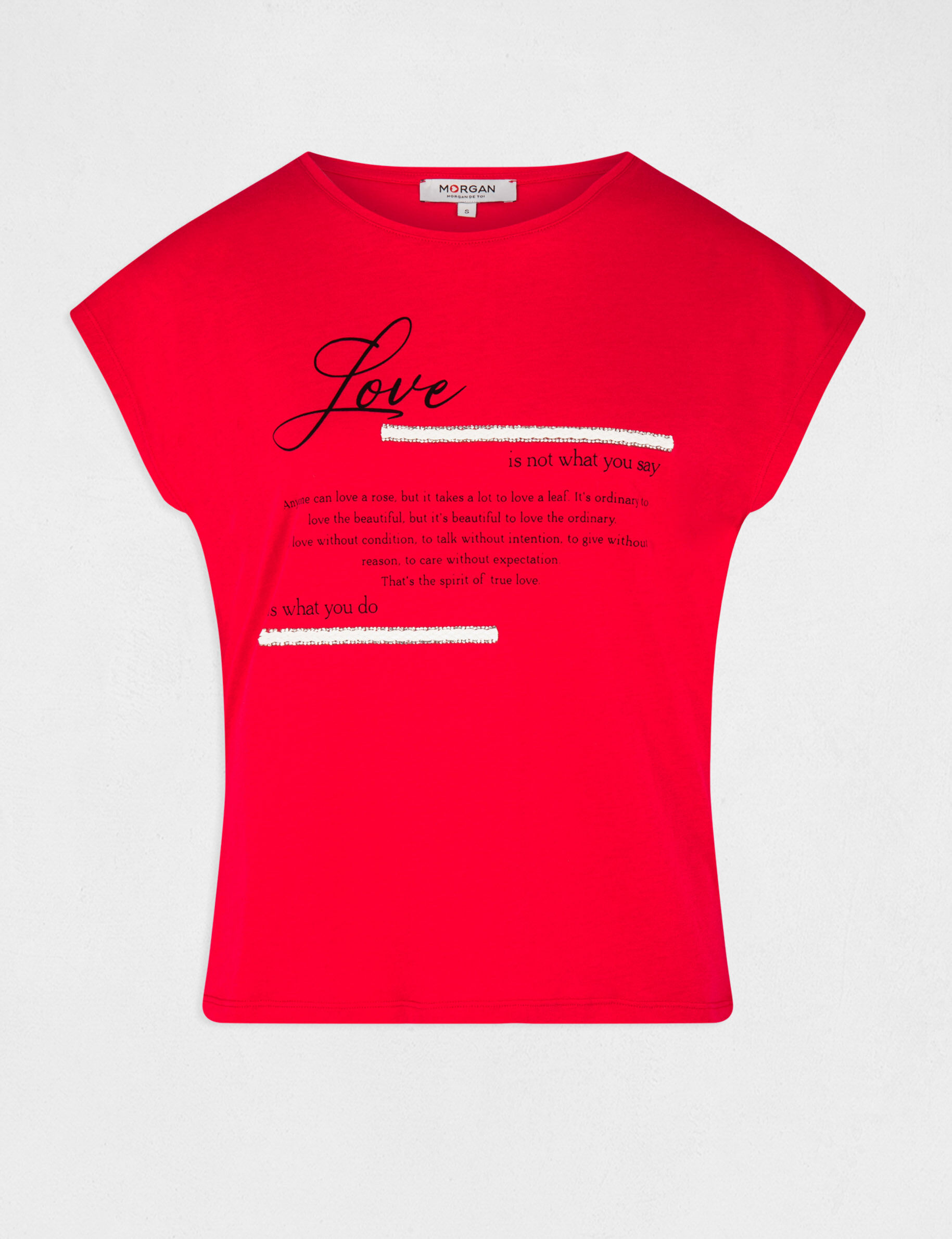 T-shirt manches courtes framboise femme - framboise