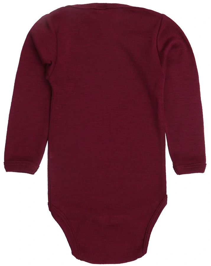 Langarm-Body COSY BASICS mit Seide in hibiscus