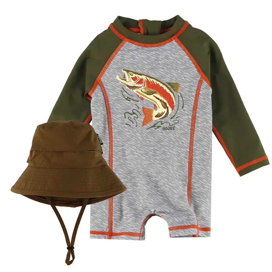 Hooké Ensemble maillot + chapeau 3-24 mois - Saumon