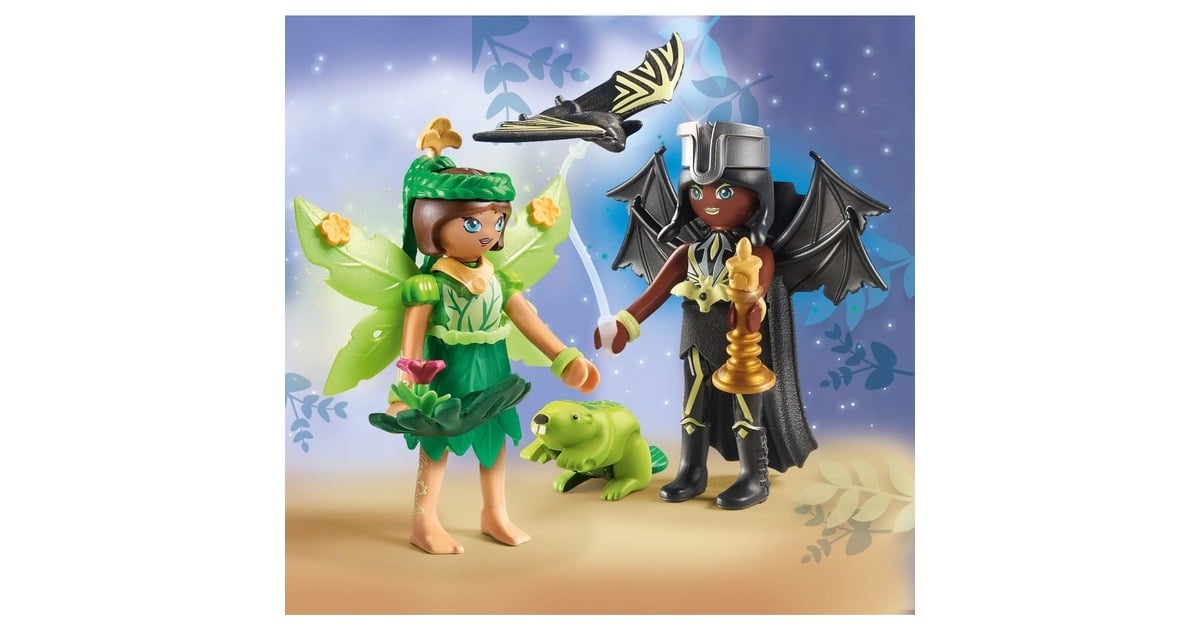 PLAYMOBILAyuma - Forest Fairy & Bat Fairy met totemdieren Constructiespeelgoed  (71350)