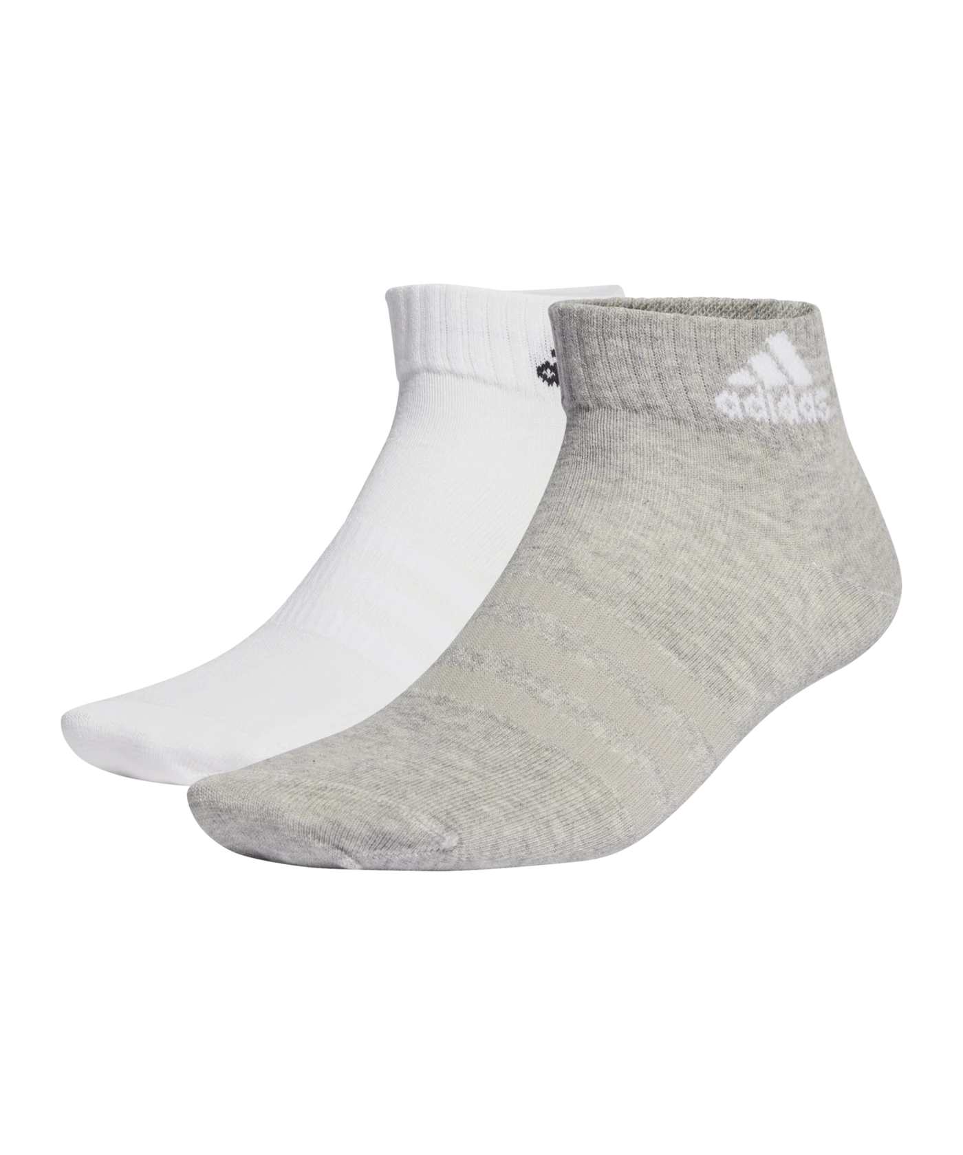 adidas Thin and Light Sportswear Ankle Socks 6 Pairs Grey