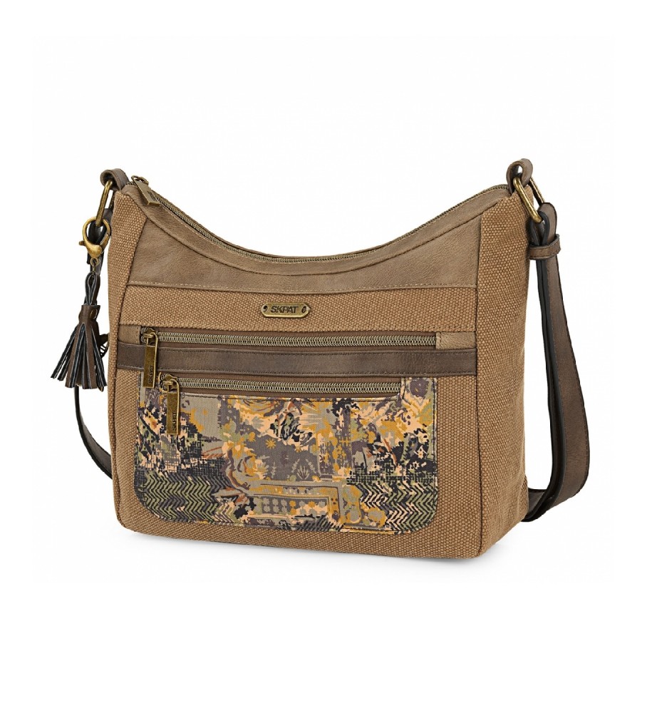 Bolsa de ombro casual Skpat 312756 marrom - 28x24x9cm -