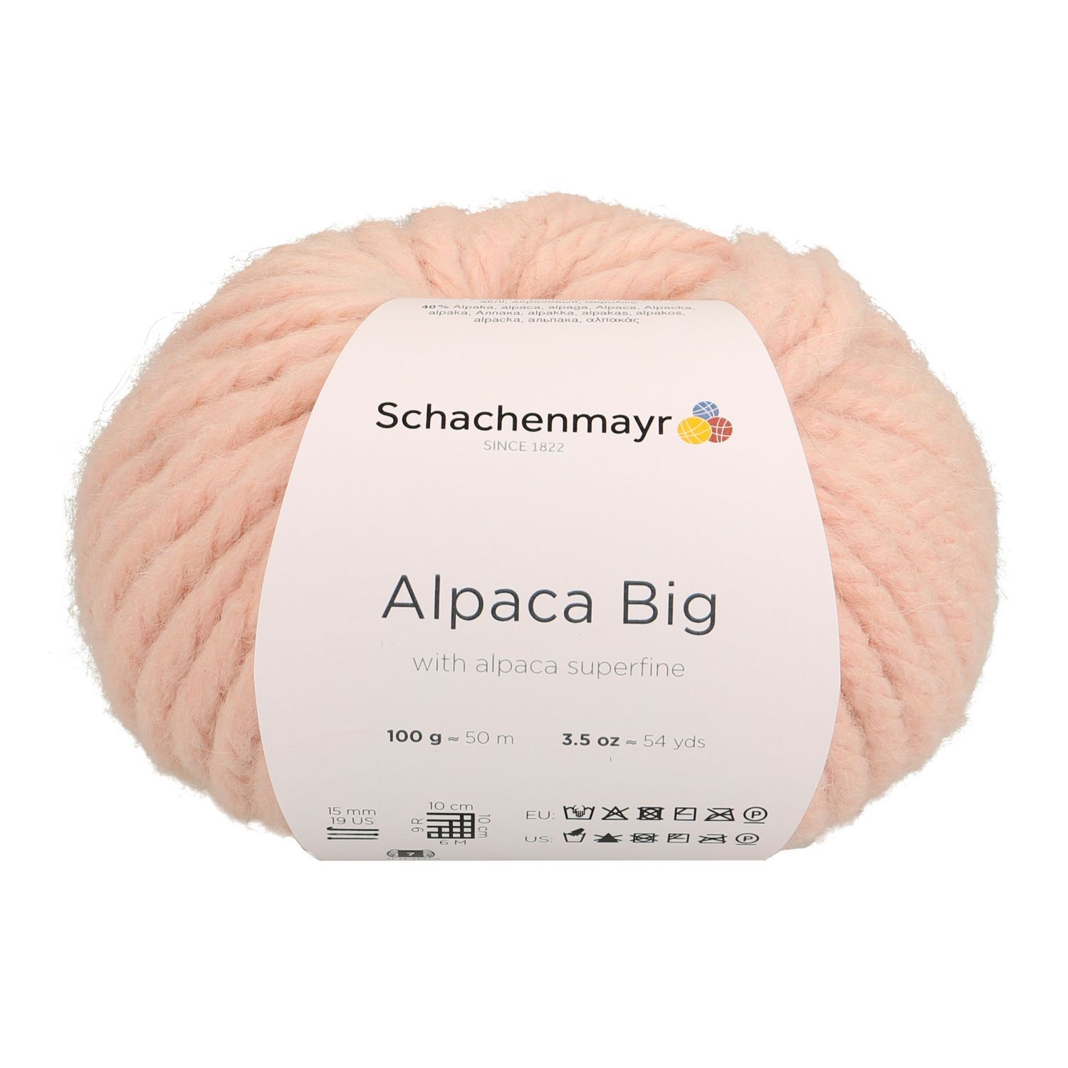 Handstrickgarn ALPACA BIG - blush - 100g
