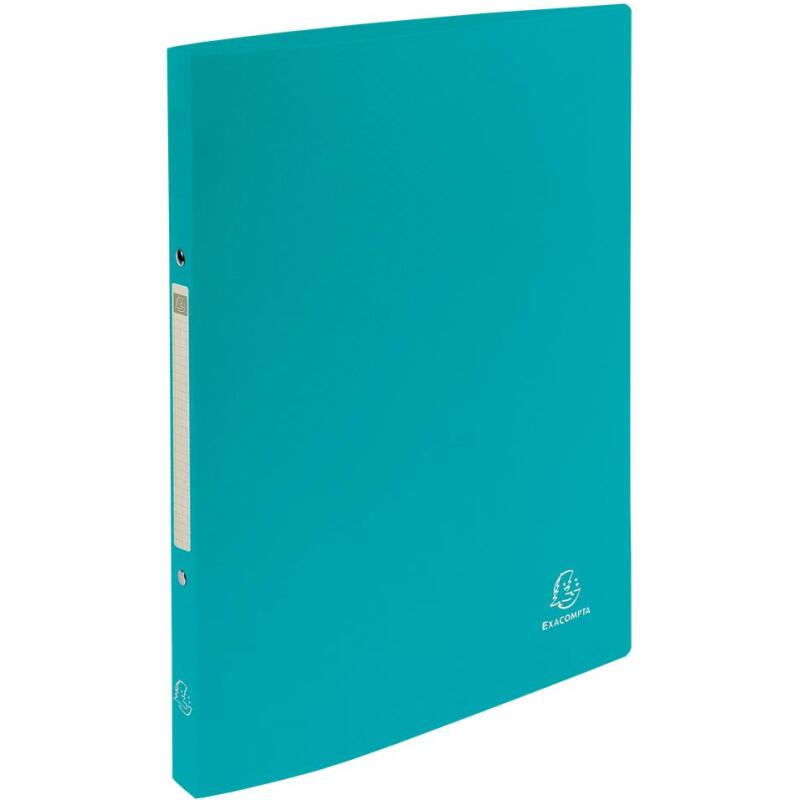 Classeur 2 anneaux 15mm PP recyclé Titane - Couleurs assorties