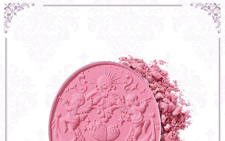 Flower Knows - Violet Strawberry Rococo Embossed Blush - G02