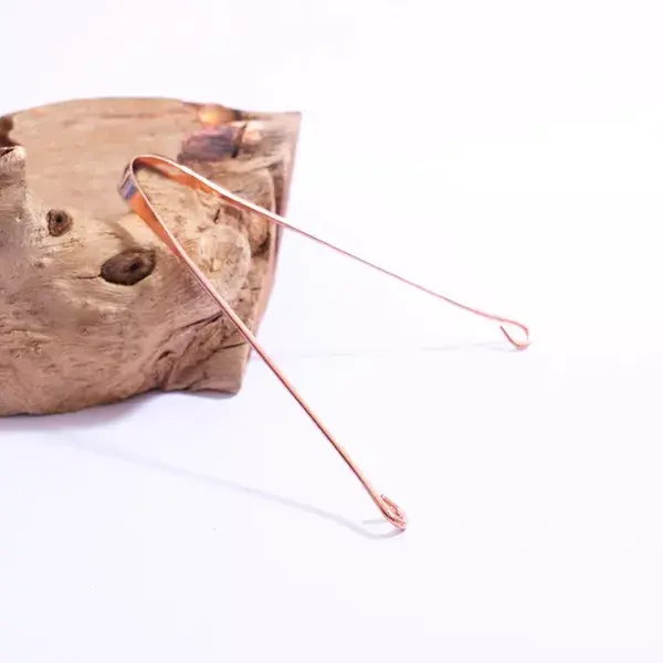 Raspador de língua de cobre ayurvédico da Cap Cosmetics
