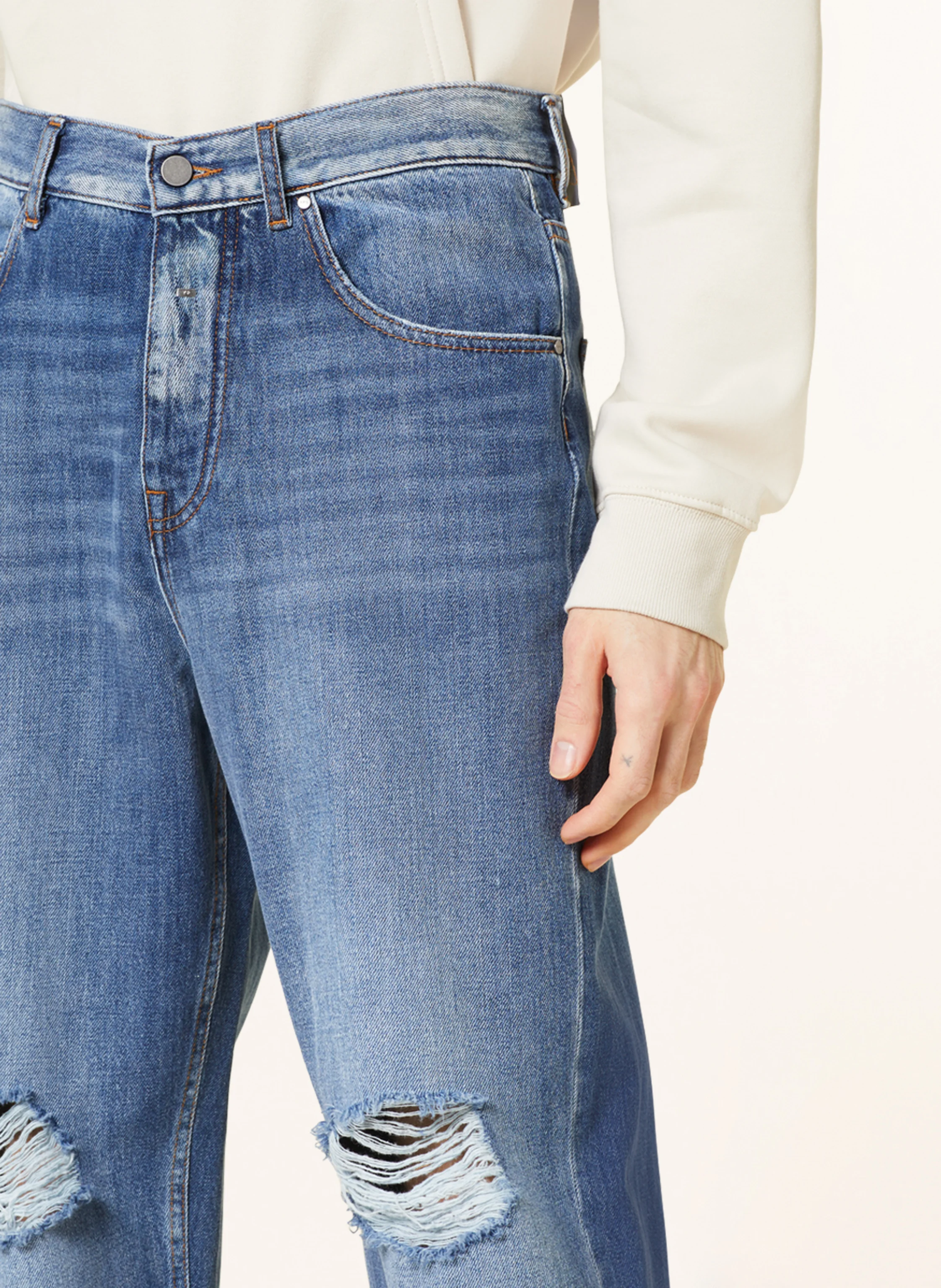 YOUNG POETS Destroyed Jeans TONI Tapered Fit