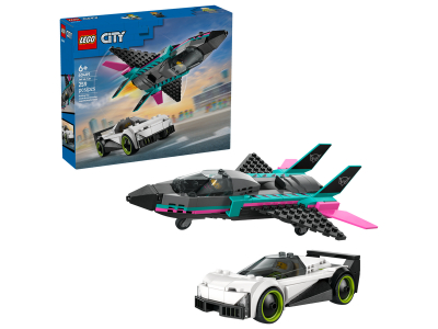 LEGO Straalvliegtuig vs. sportauto (60489)
