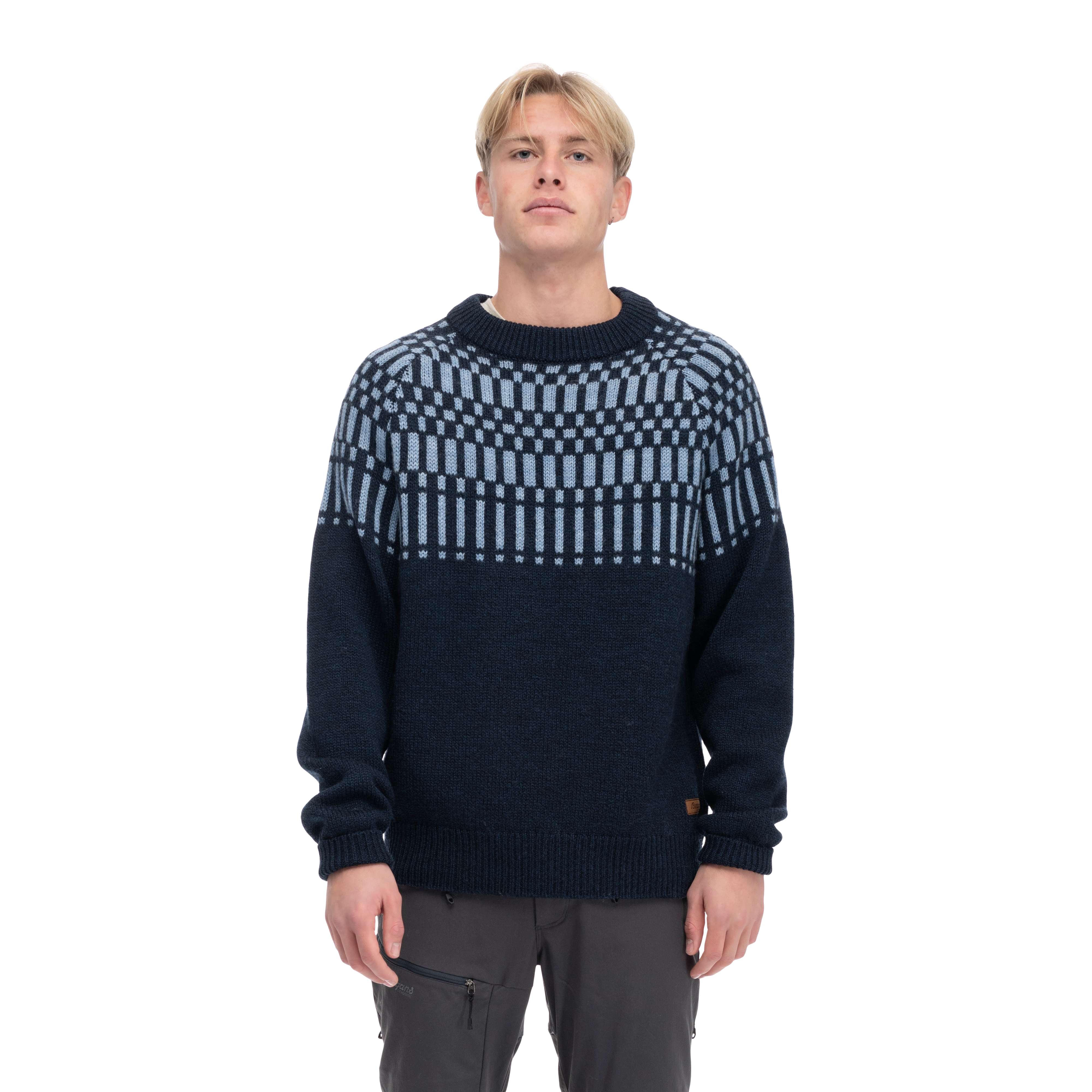 Nordmarka Merino Jumper Men Navy Blue / Husky Blue