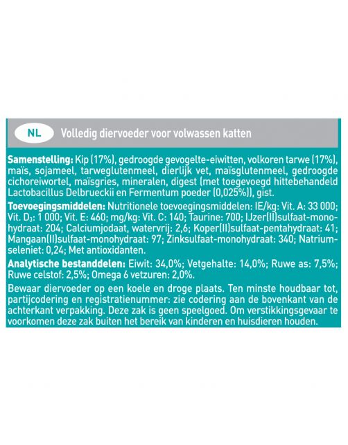 Purina One Adult Kip&Granen - Kattenvoer
