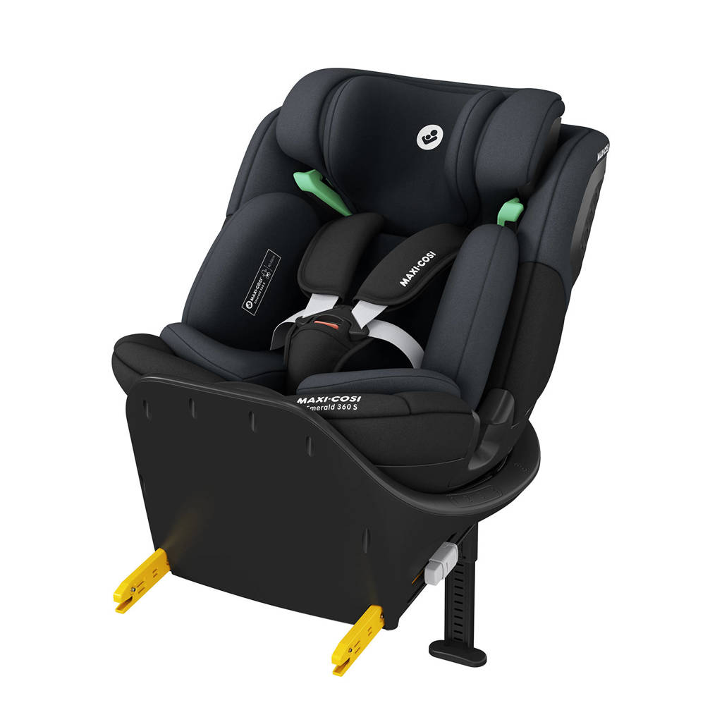 Groeit met het kind mee, is veilig en comfortabelEmerald 360 S Tonal Black