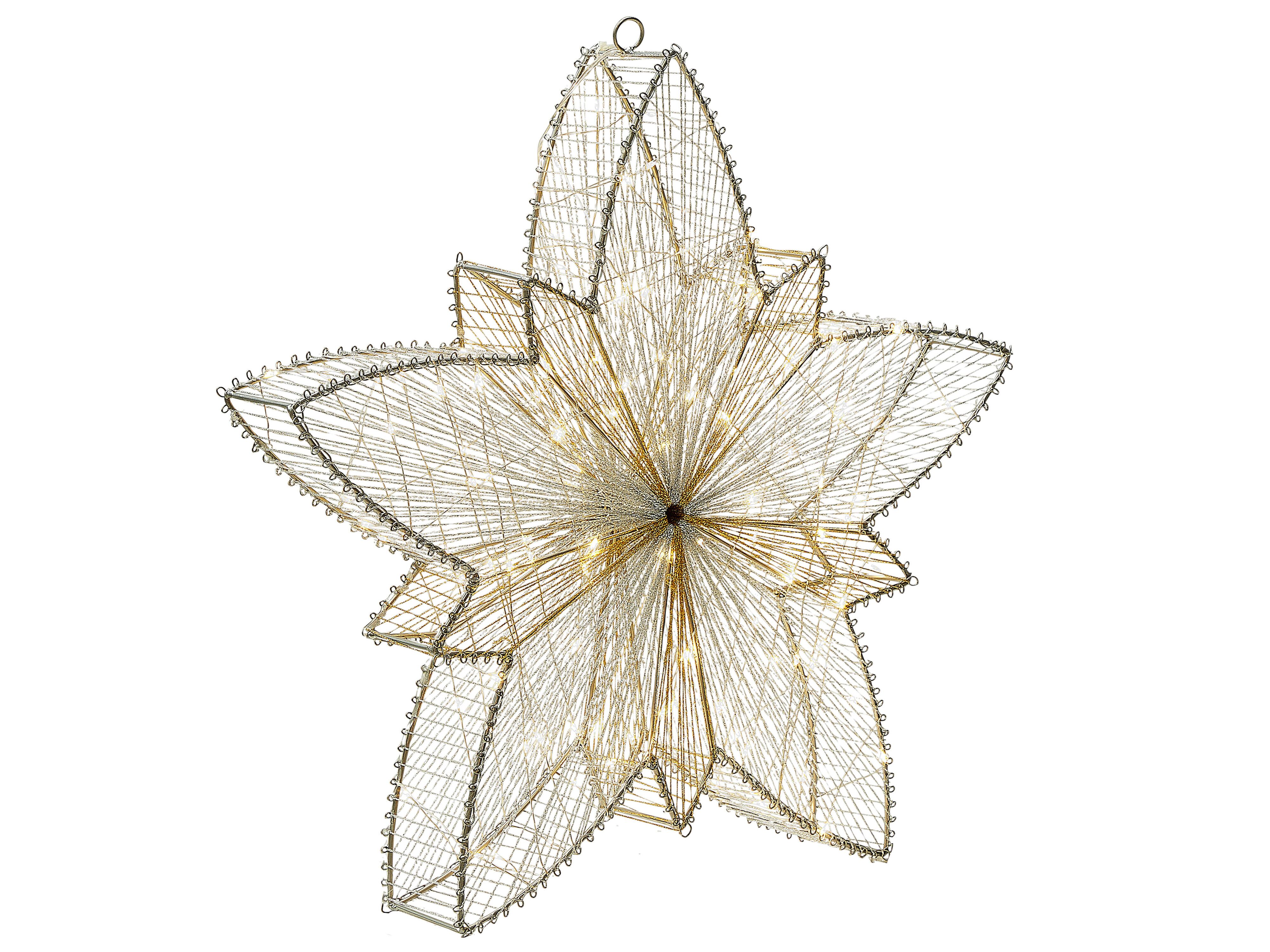 Hangende buitendecoratie LED HOFSOS Ster 50 cm Zilver