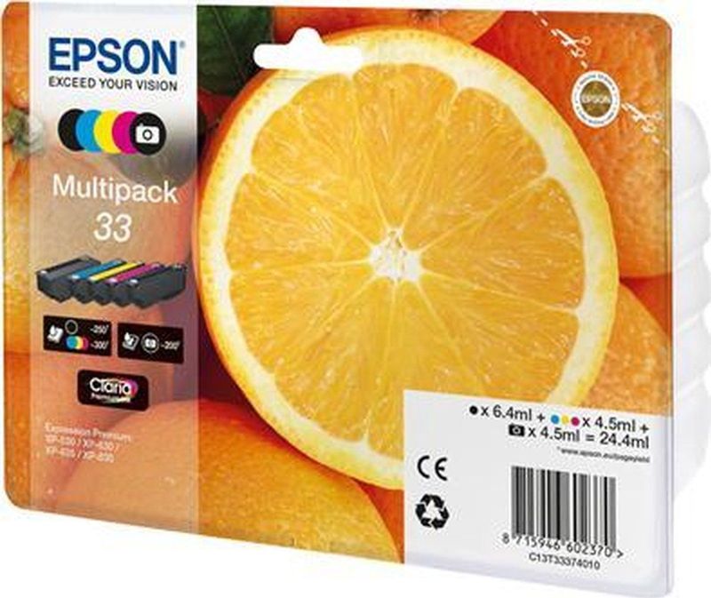 Epson 33 Inktcartridge - Multipack Multicolor