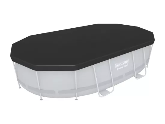 Bâche de protection 4 saisons pour piscine tubulaire Power Steel ovale 4,27 x 2,50 m - Bestway