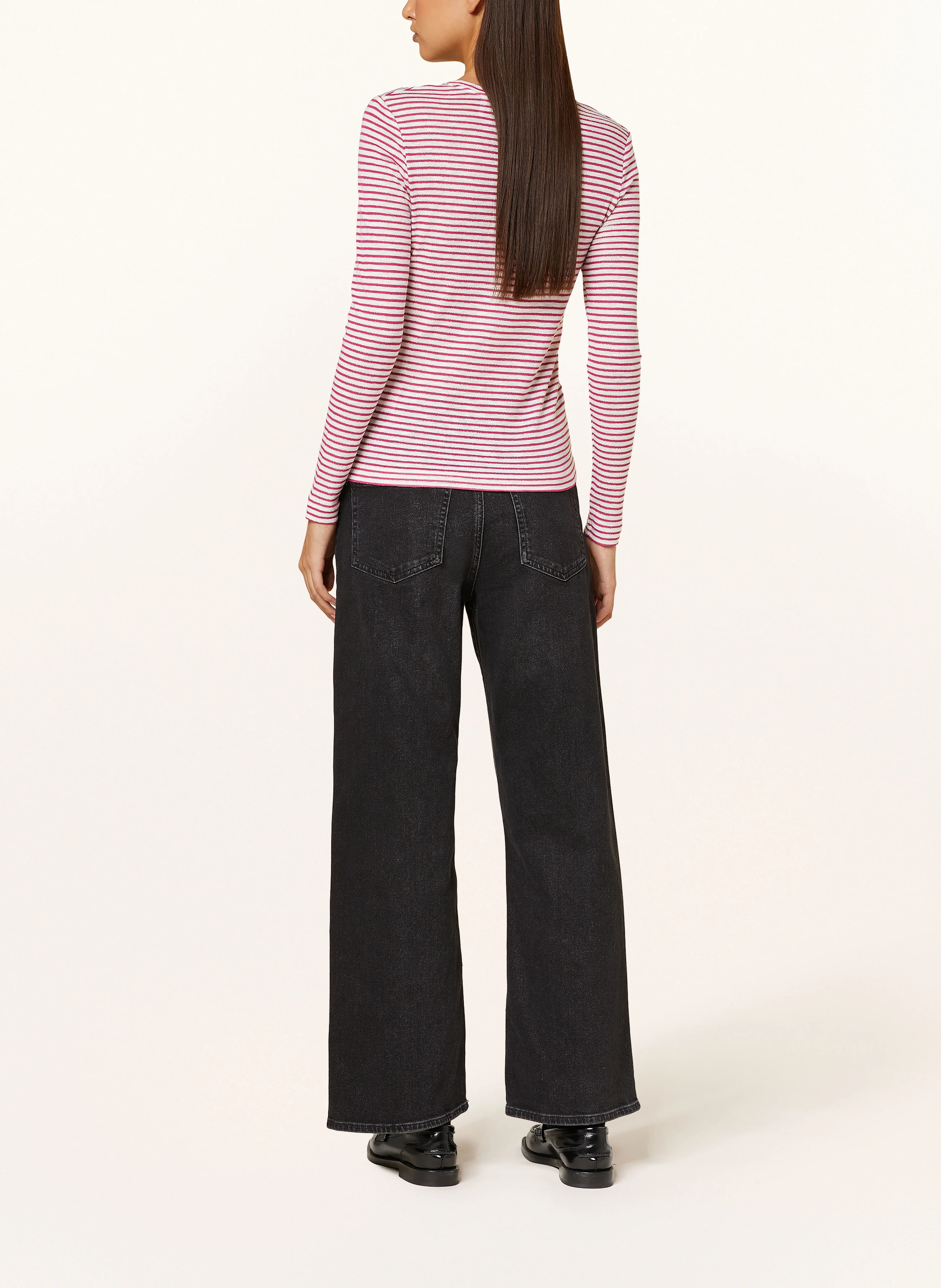 Rich & Royal Longsleeve mit Glitzergarn