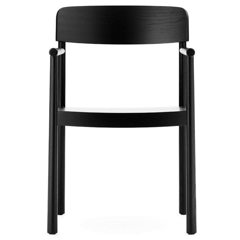 Normann Copenhagen Timb eetkamerstoel met armleuning bruin
