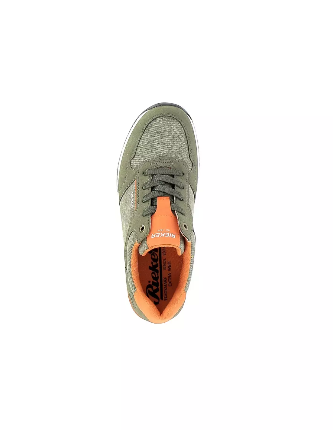 RIEKER B3401 - Baskets Olivepestoorange