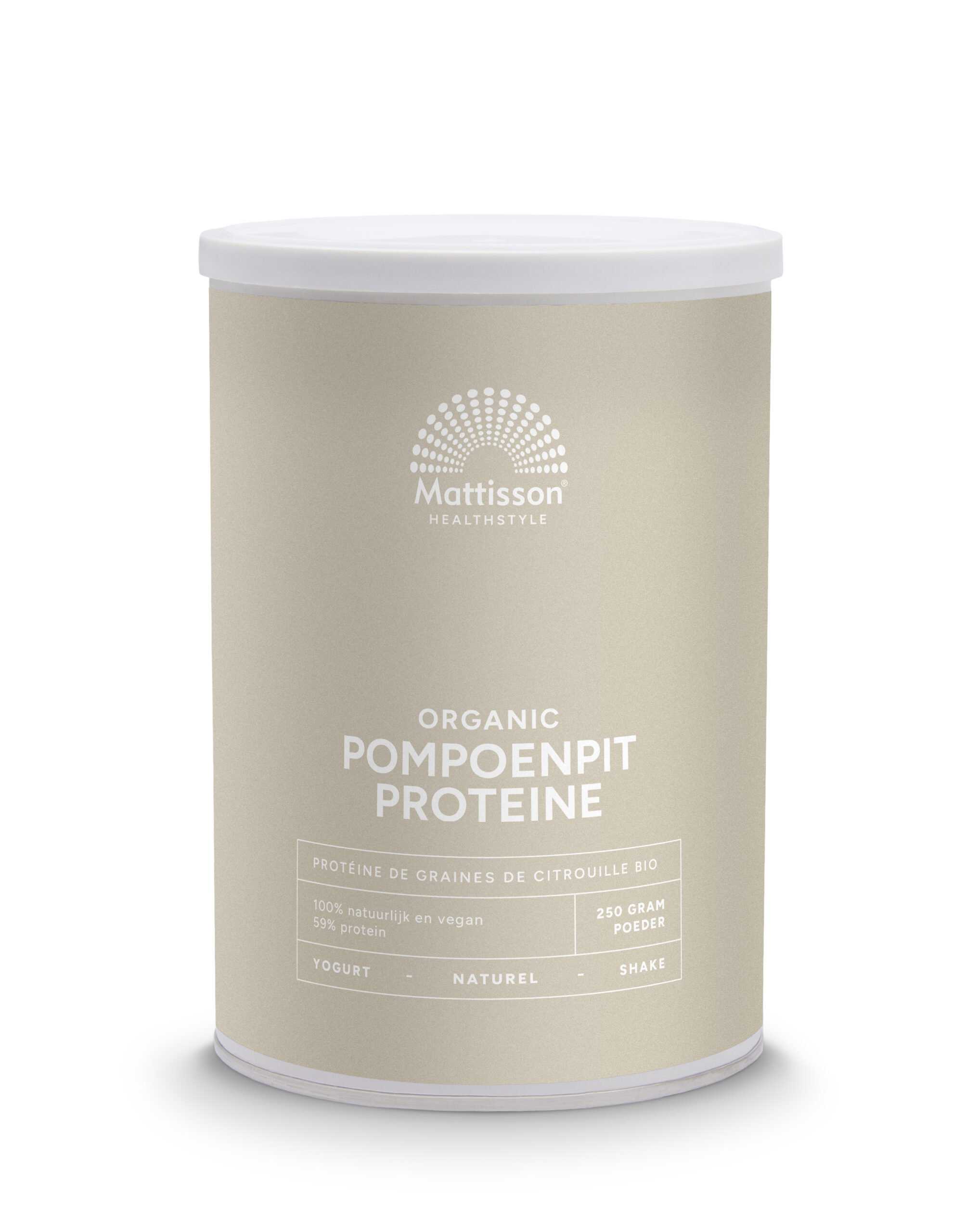 Mattisson Vegan Pompoenpit Proteine 58% Bio (250 gr)