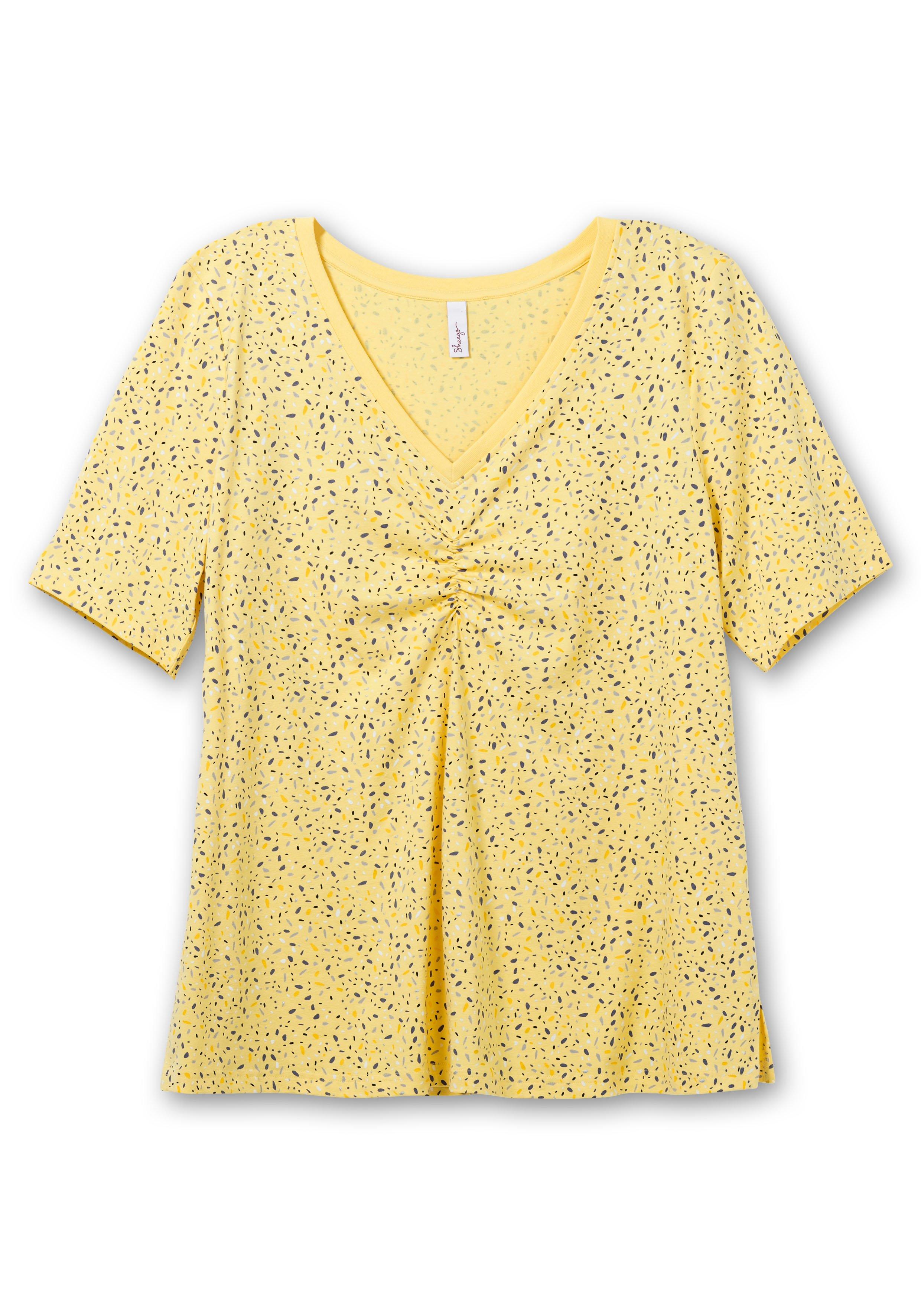 Shirt mit Minimal-Alloverdruck, in leichter A-Linie