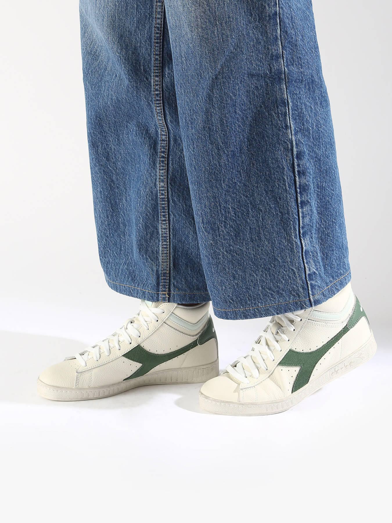Sneakers montante Game High Waxed en cuir DIADORA