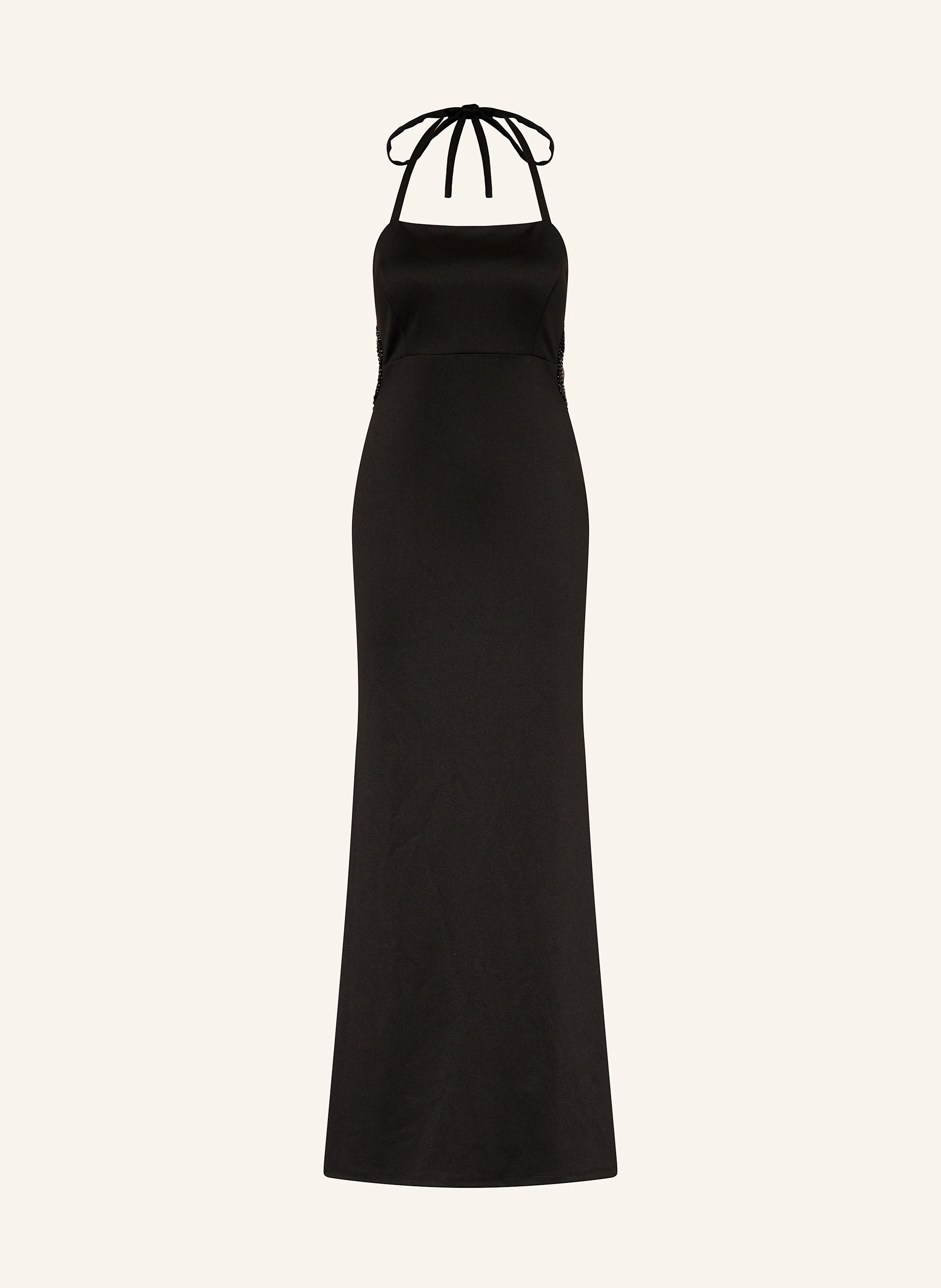 VM Vera Mont Abendkleid mit Cut-outs und Schmucksteinen