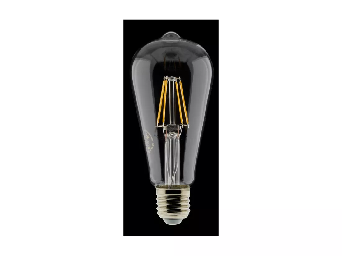 Ampoule déco filament LED ST64 4W E27 400lm 2700K - Blanc chaud - Zenitech