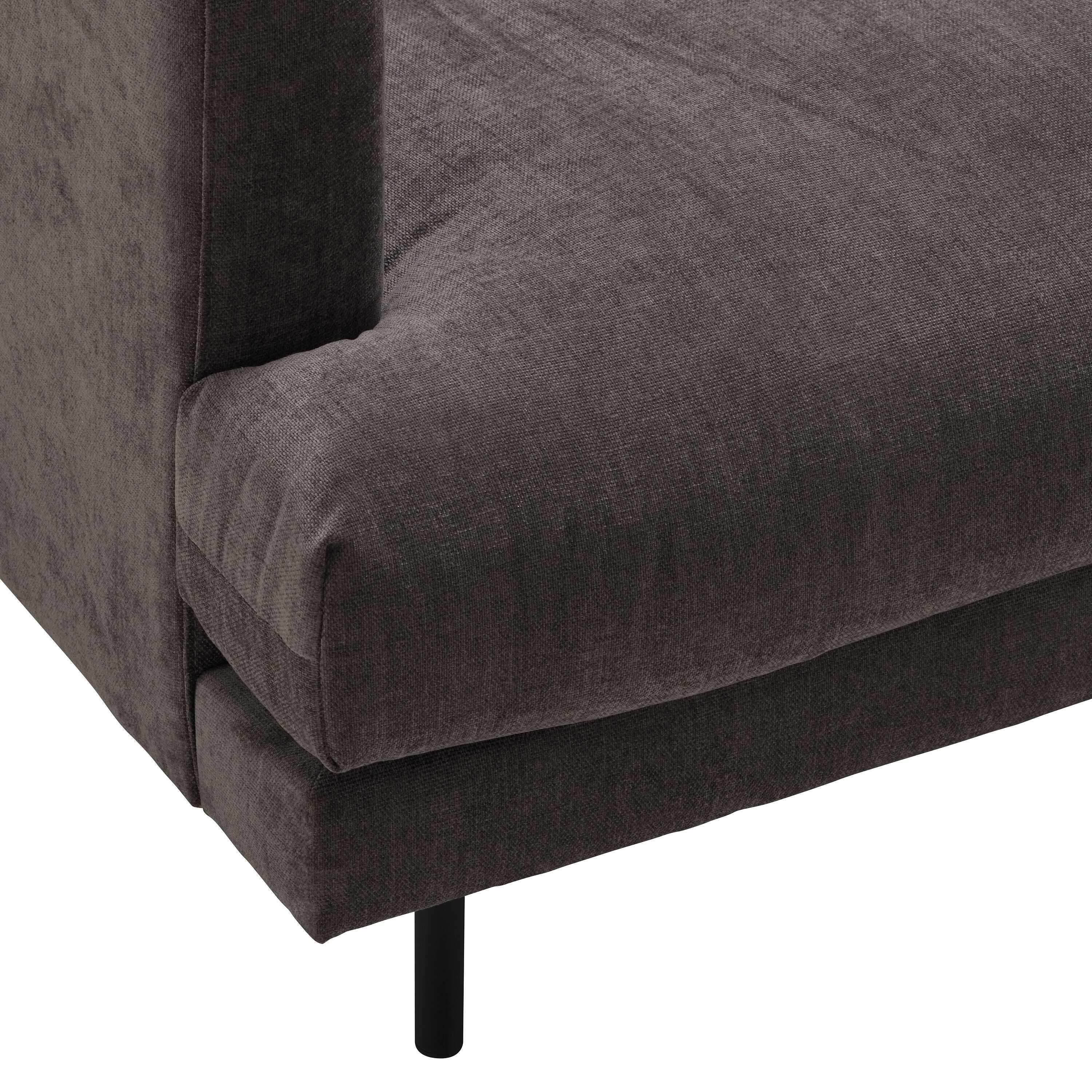 MARTENS 3.5er-Sofa - Anthrazit / B: 248.0 cm x T: 100.0 cm x H: 84.0 cm
