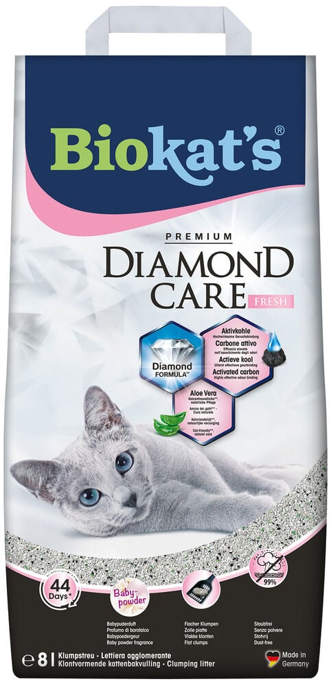Biokat's Diamond Care Fresh - Kattenbakvulling - Fijn - 8 Liter