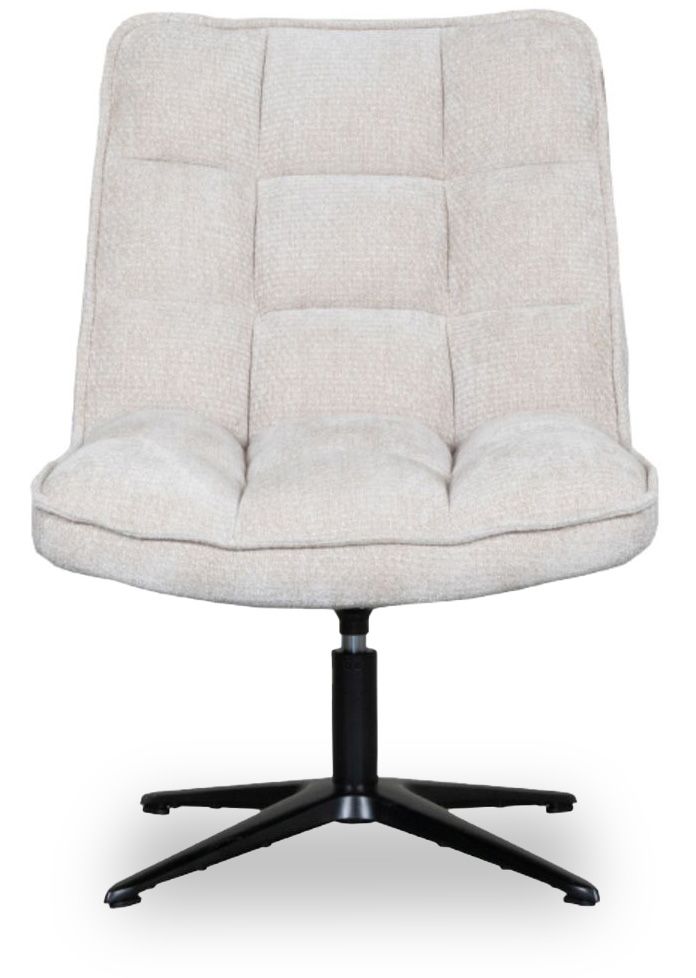 Draaifauteuil Naturel WU-65.006 Vince B63 x D74 x H91 cm