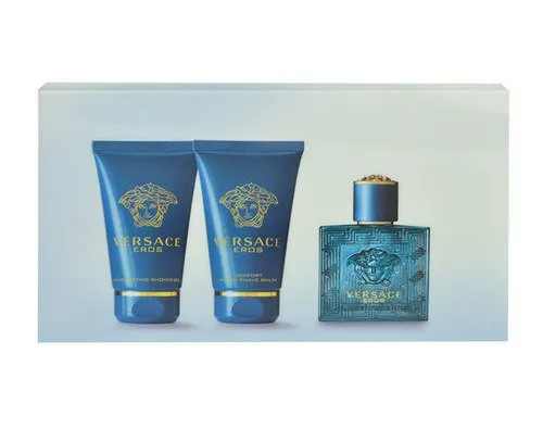 Versace Eros (M) 50ml   50ml shower gel   50ml aftershave balm