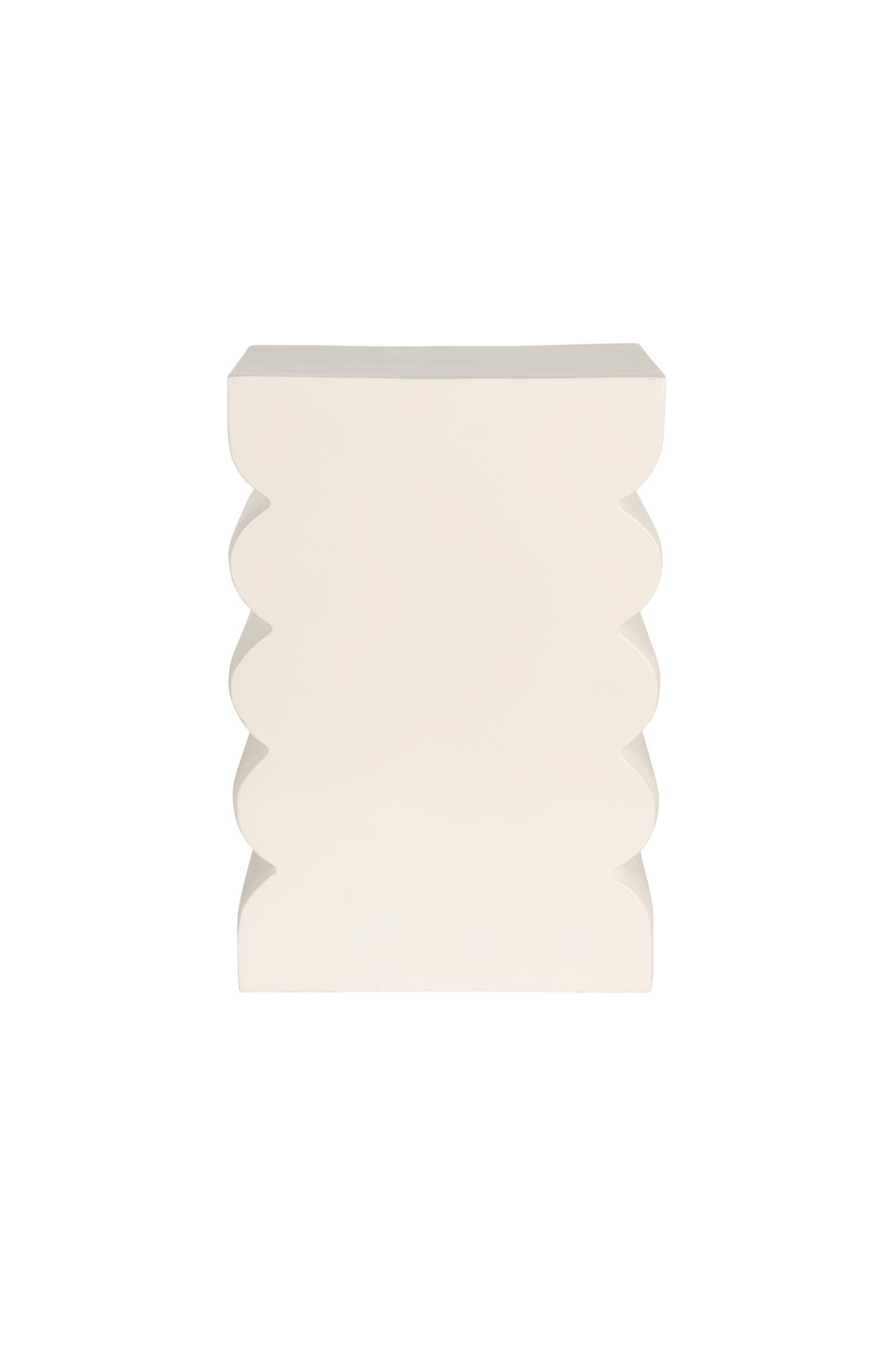 STOOL CURVES SHINY BEIGE
