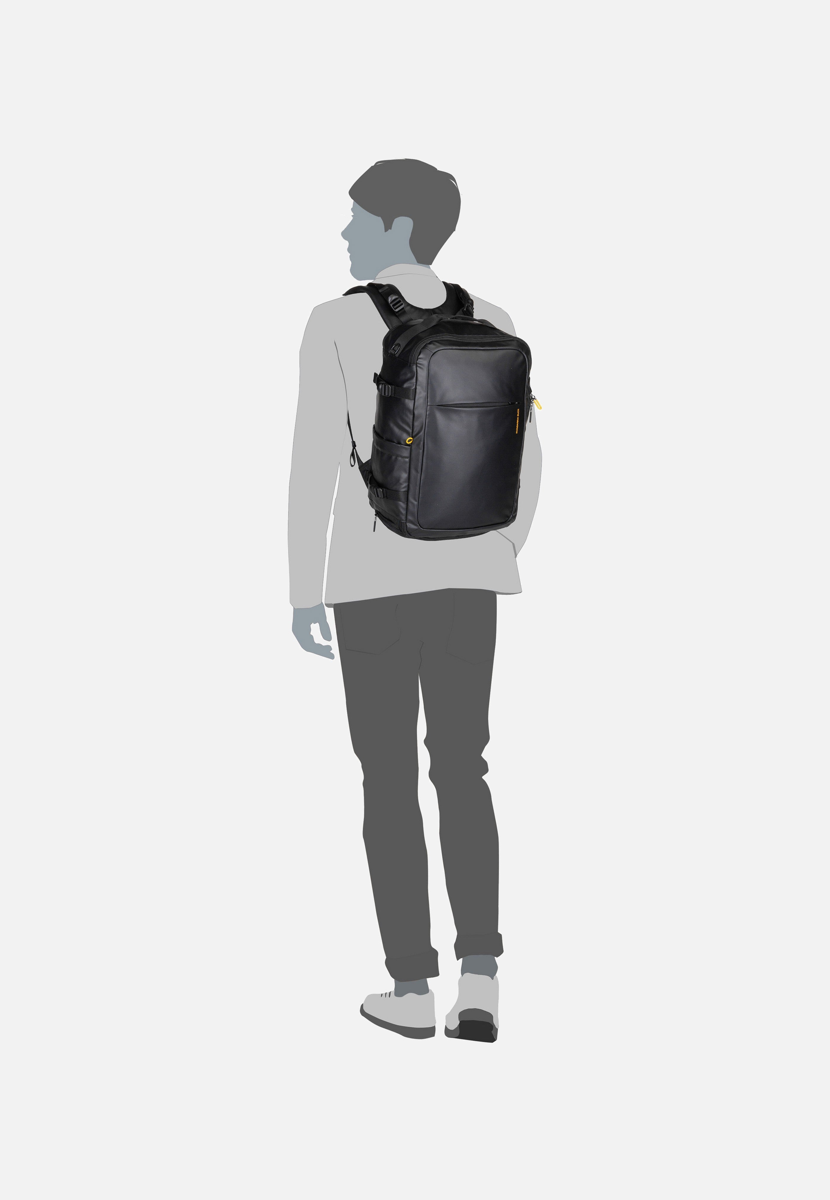Eco Coated OST06 Black - Reiserucksack