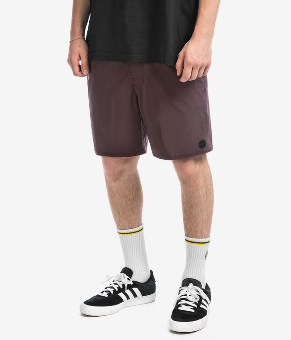 RVCA VA Pigment Elastic Shorts (new plum)