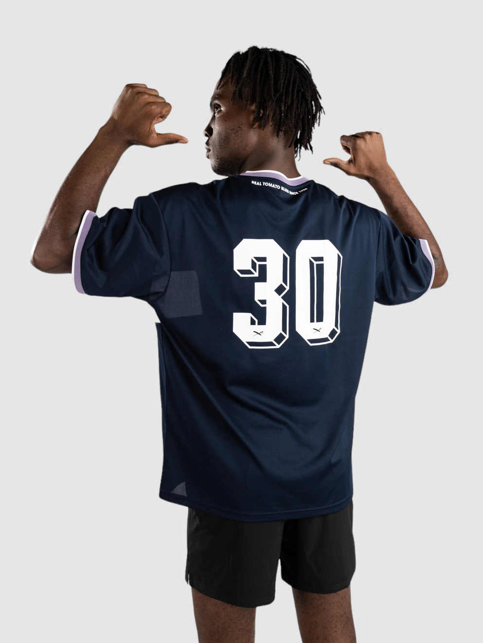 Iriedaily X BT SC Trikot T-Shirt navy purple