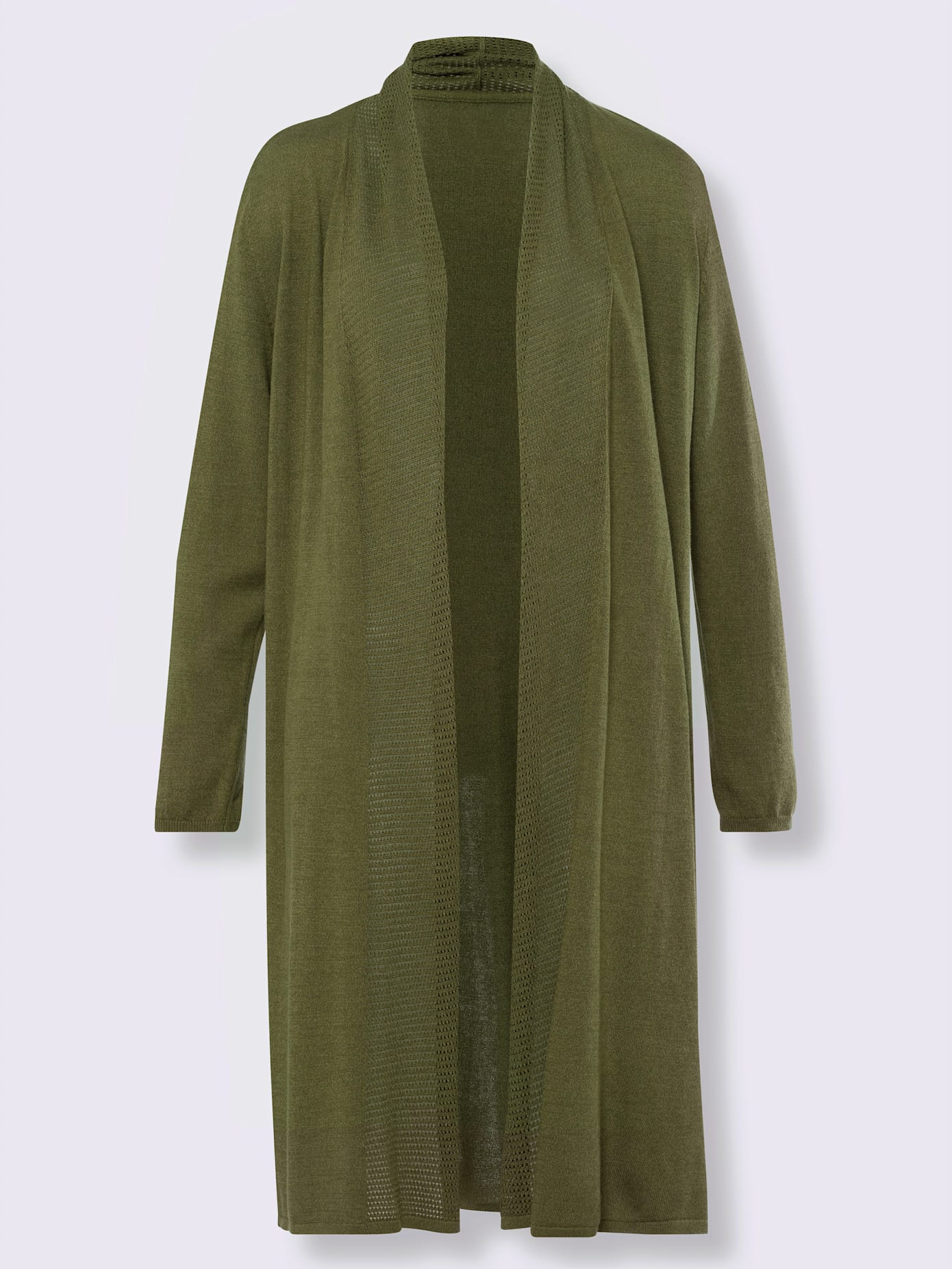 Manteau en tricot coupe dissimulante avec col châle