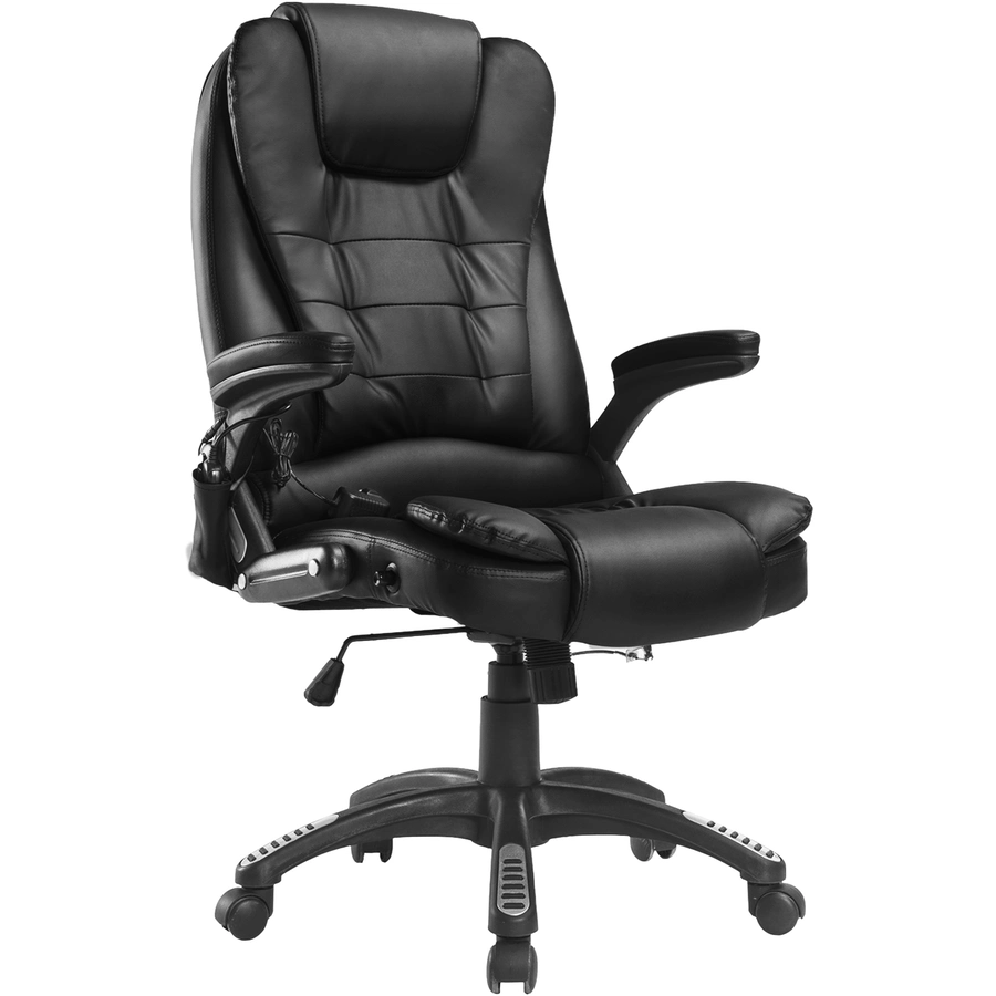 HOMCOM Bürosessel  Chefsessel mit Massagefunktion schwarz