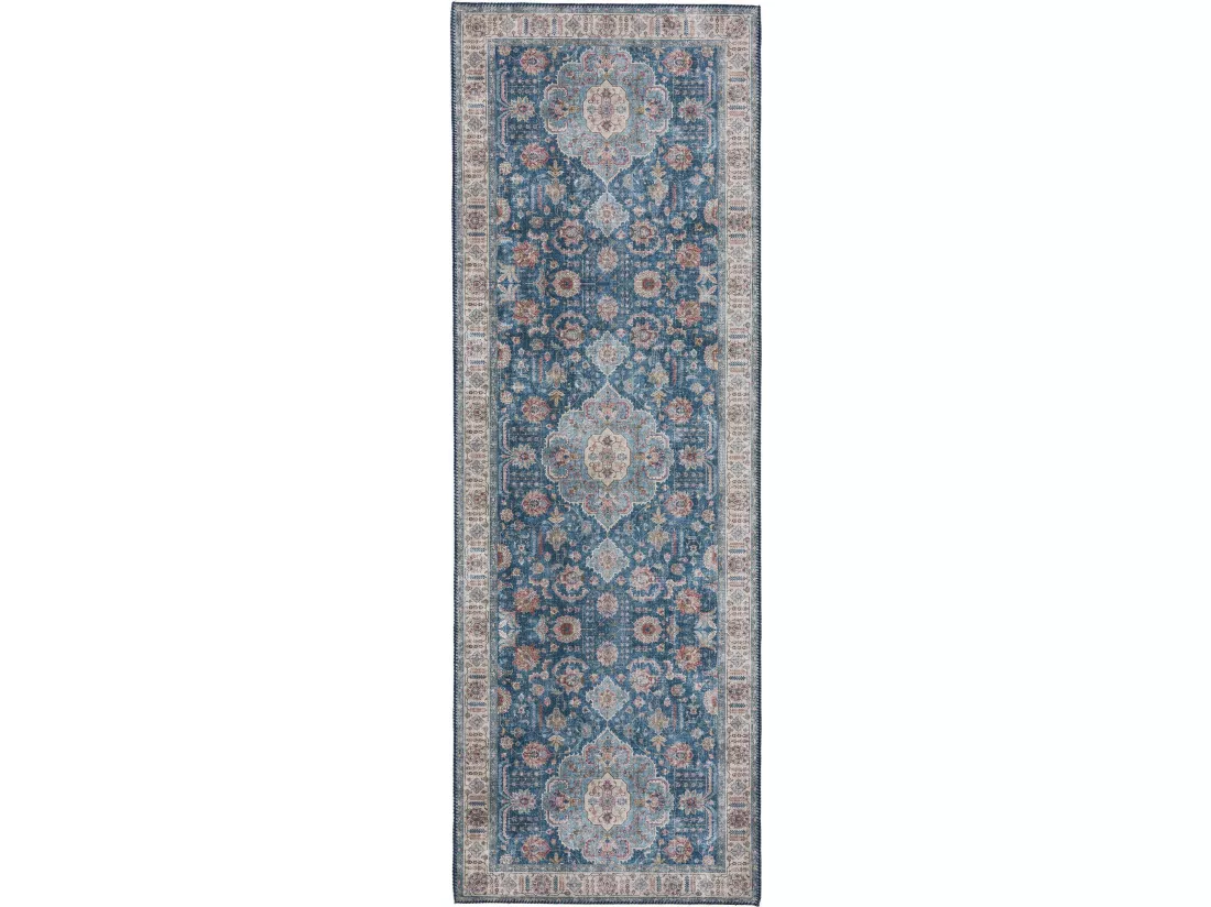 Tapis de couloir Laury Bleu 80x240 cm