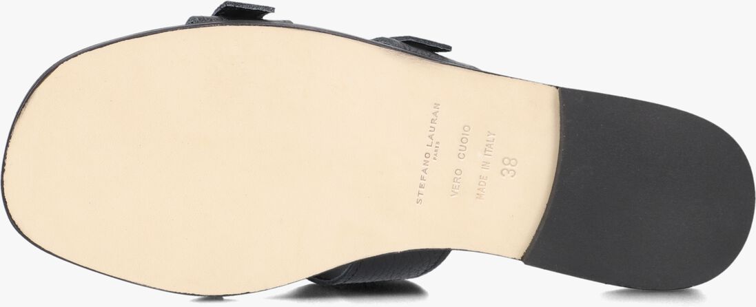 zwarte stefano lauran slippers 24004