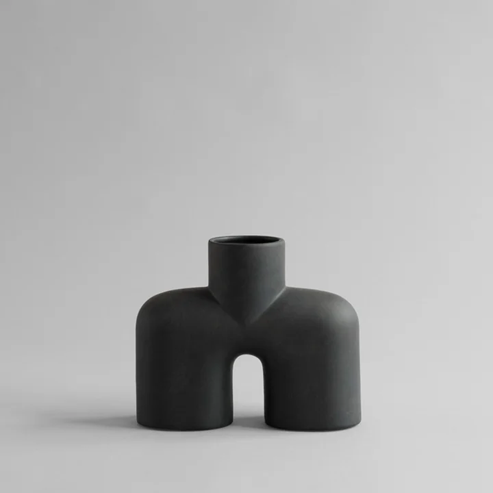 101 Copenhagen - Cobra Vase Double Hexa, schwarz