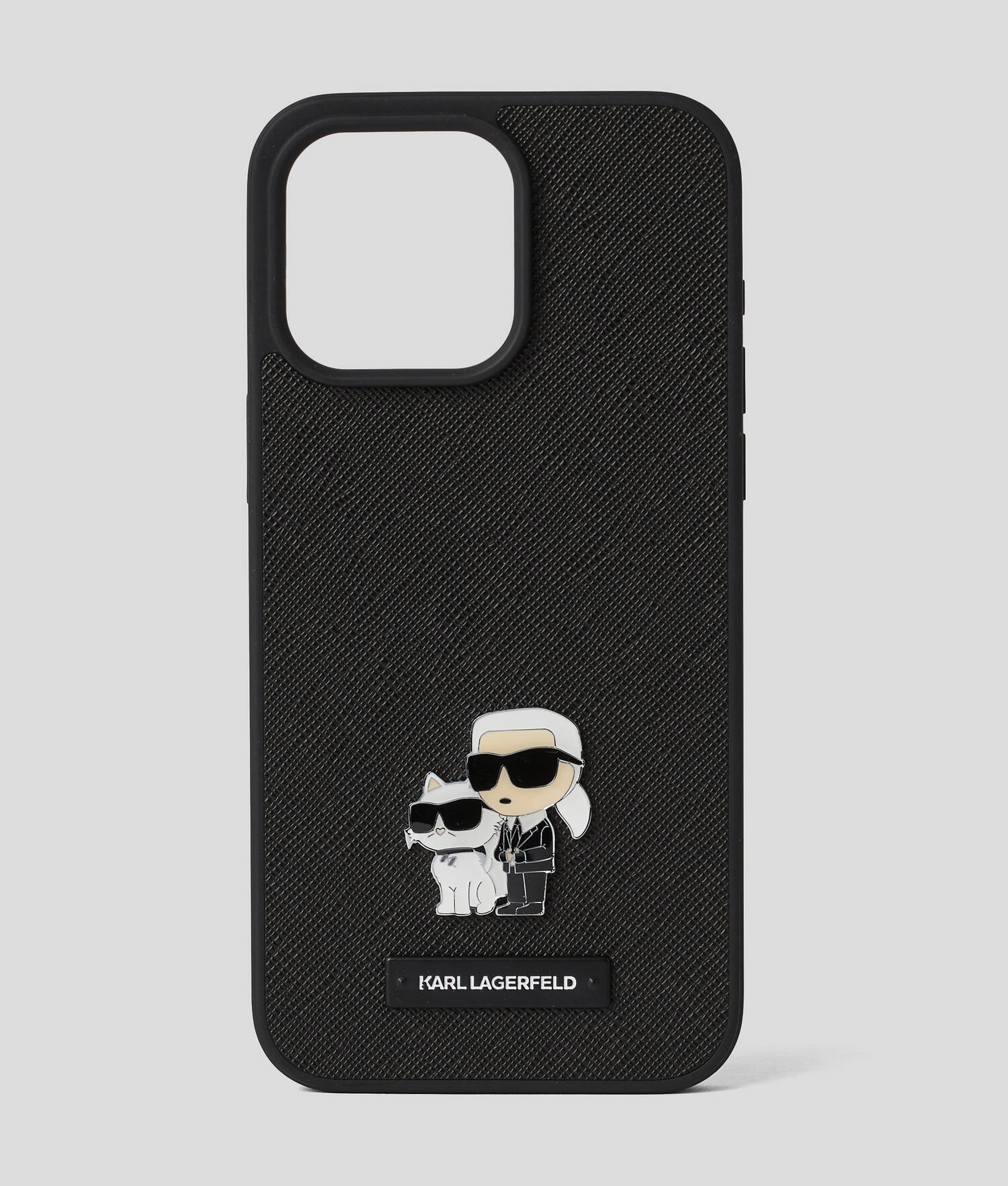 COQUE IKON KARL ET CHOUPETTE POUR IPHONE 16 PRO MAX - Noir