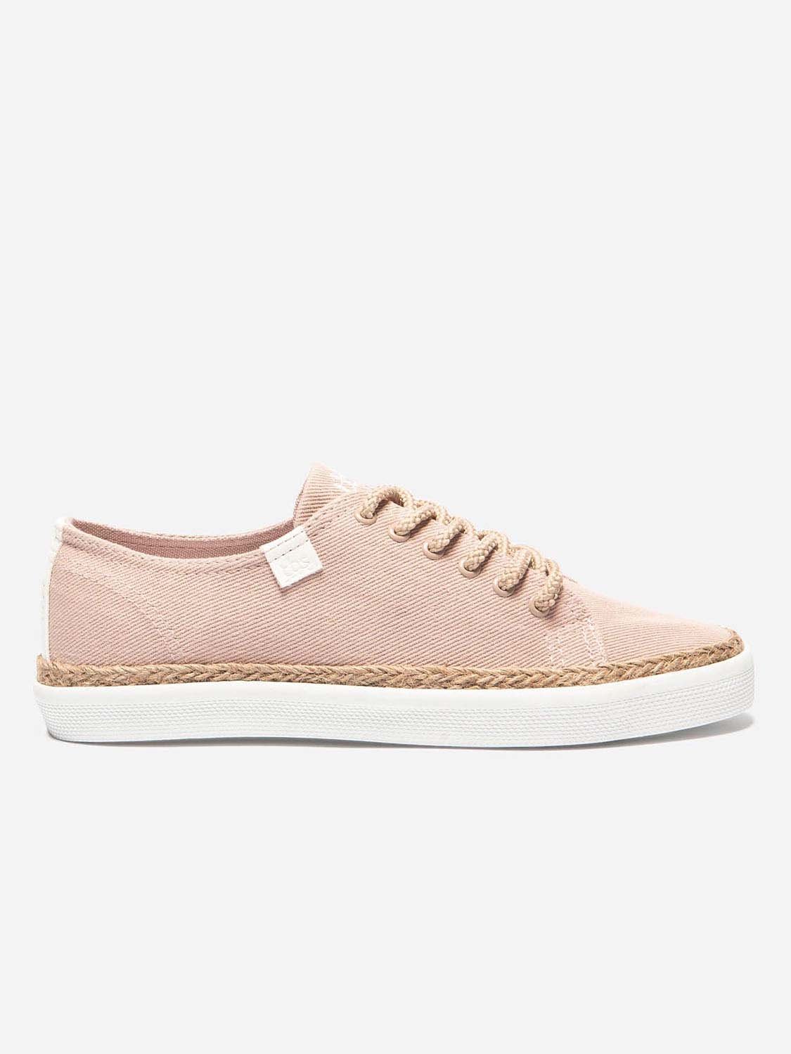 Tennis Femme En Toile de Coton Recyclé Blush