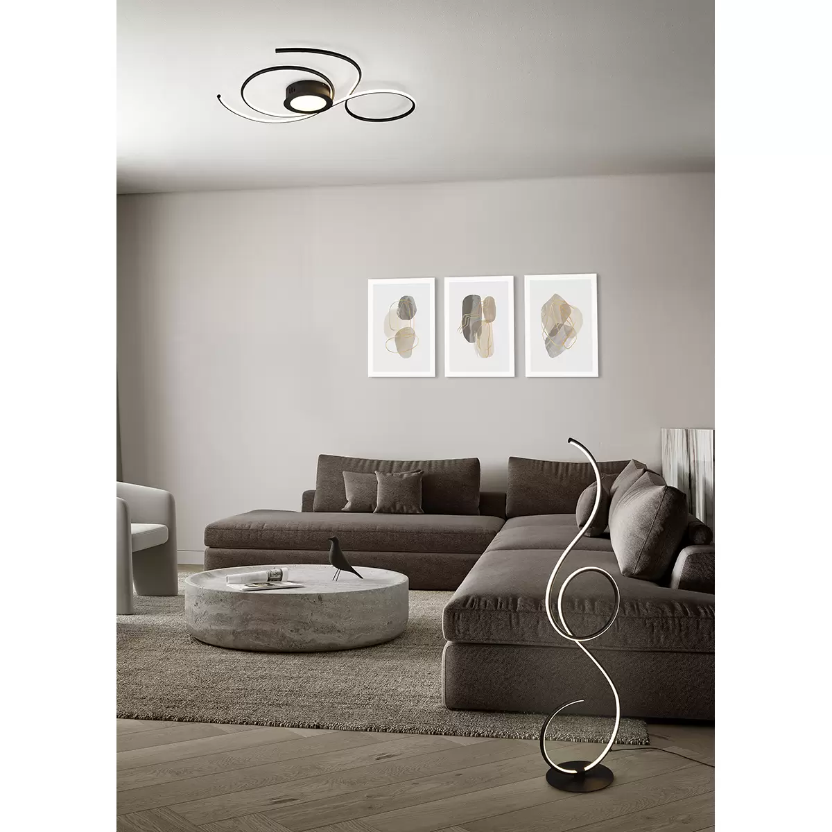 LED Deckenleuchte Jive Schwarz