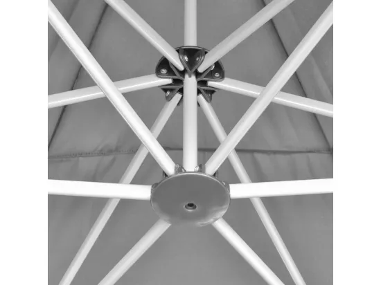 Chapiteau hexagonal pliable Gris 3,6x3,1 m