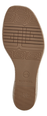 Tamaris Damesandal med hæl Beige 1-28357-42