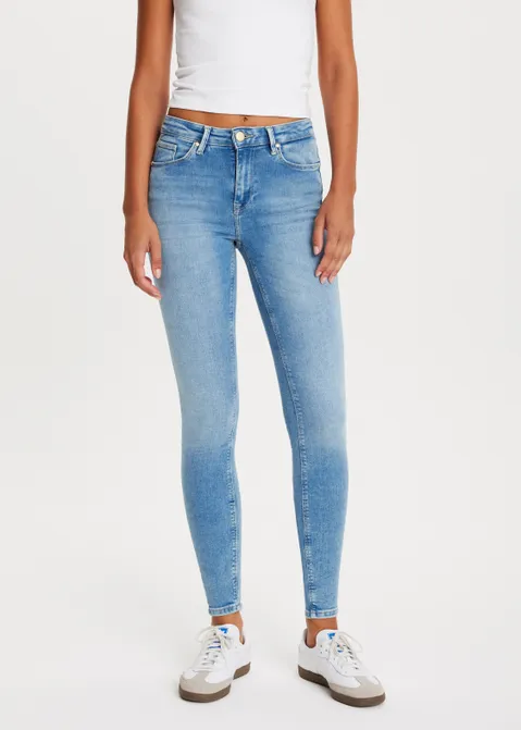Rose mid rise skinny jeans blauw (BLW.USM)