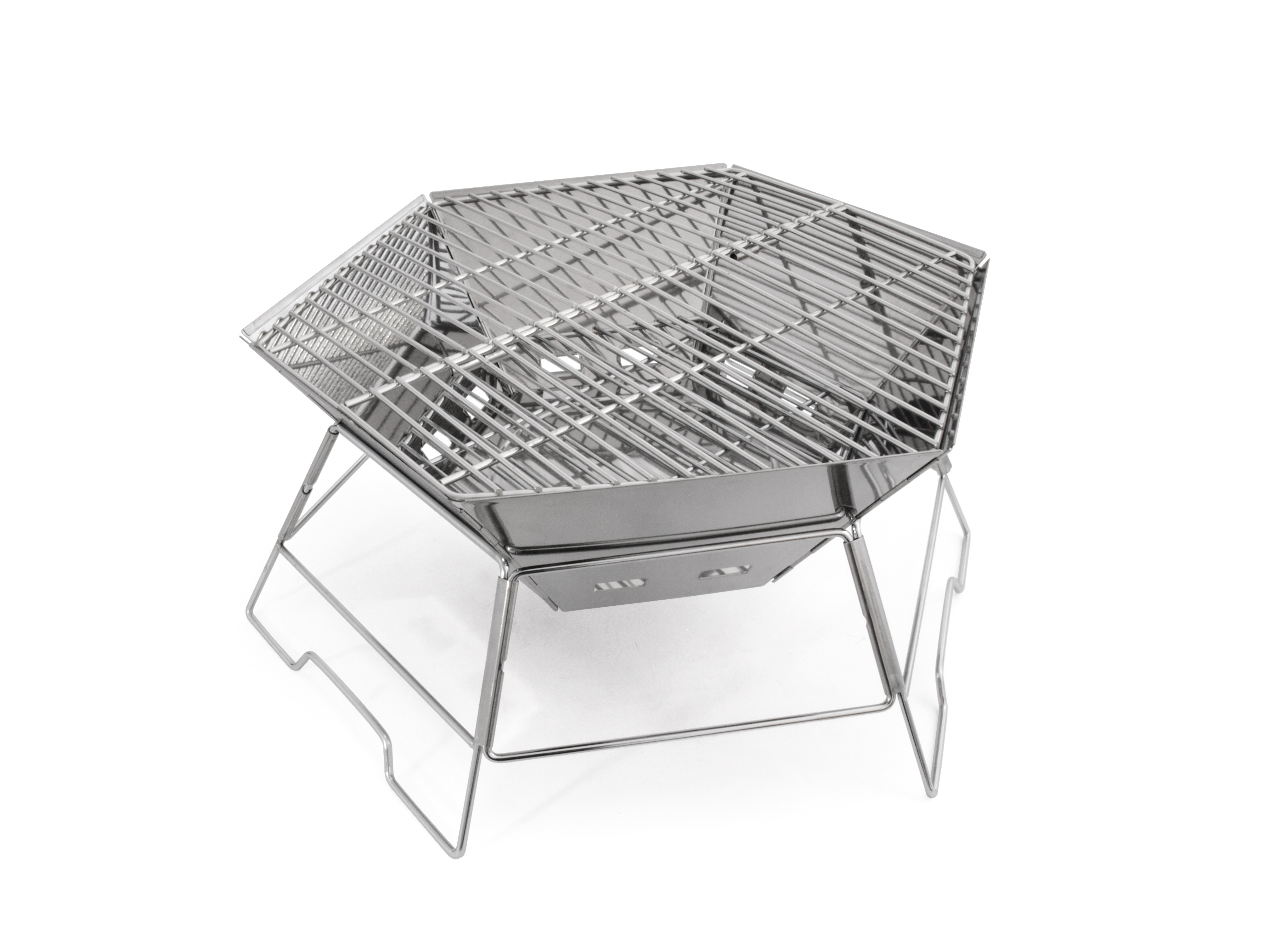 Grill und Feuerschale Hexagon