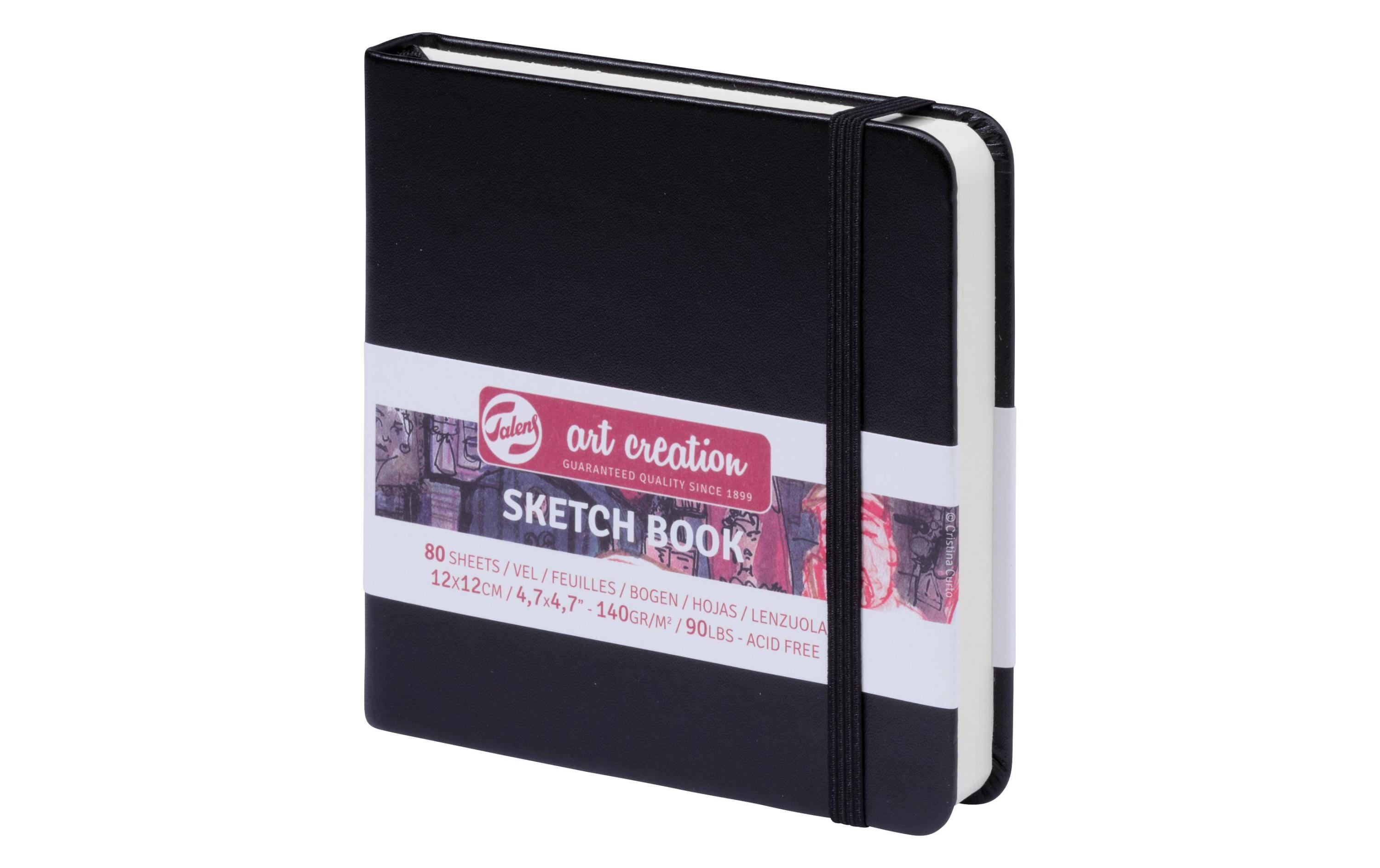 Malbuch 12 x 12 cm SchwarzSketch Book 12 x 12 cm