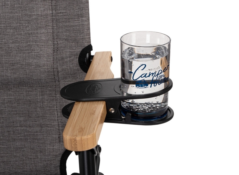 Tisch-, Glas- und Getränkehalter mit Clip - Schwarz