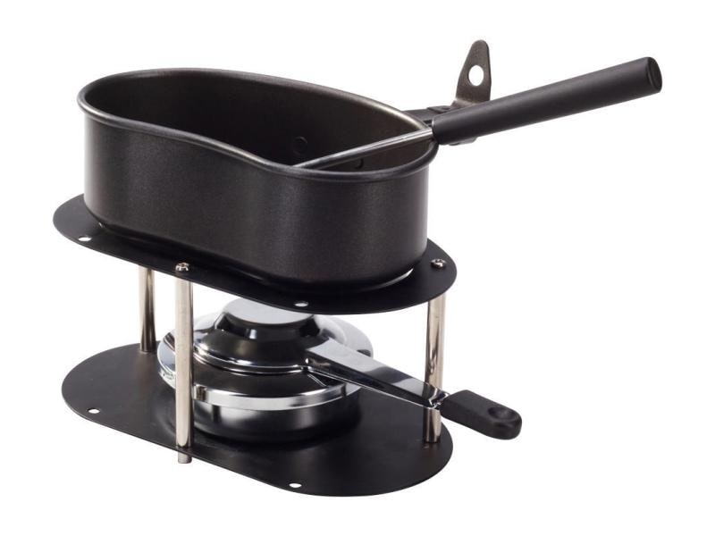 Nouvel Käsefondue-Set Gamelle 4 Teile, Schwarz Adventure Cooking Set